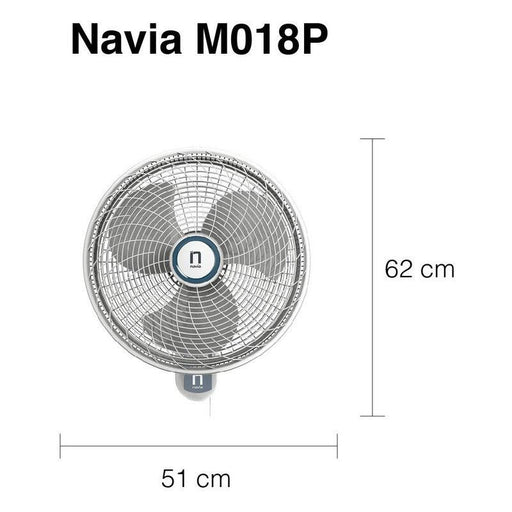 Navia M018P Ventilador de Pared 18 Pulgadas Silencioso 127v - LuzDeco