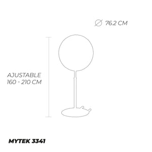 Mytek Ventilador de Pedestal Industrial de 30", Oscilación de 90° - Ventiladores.com