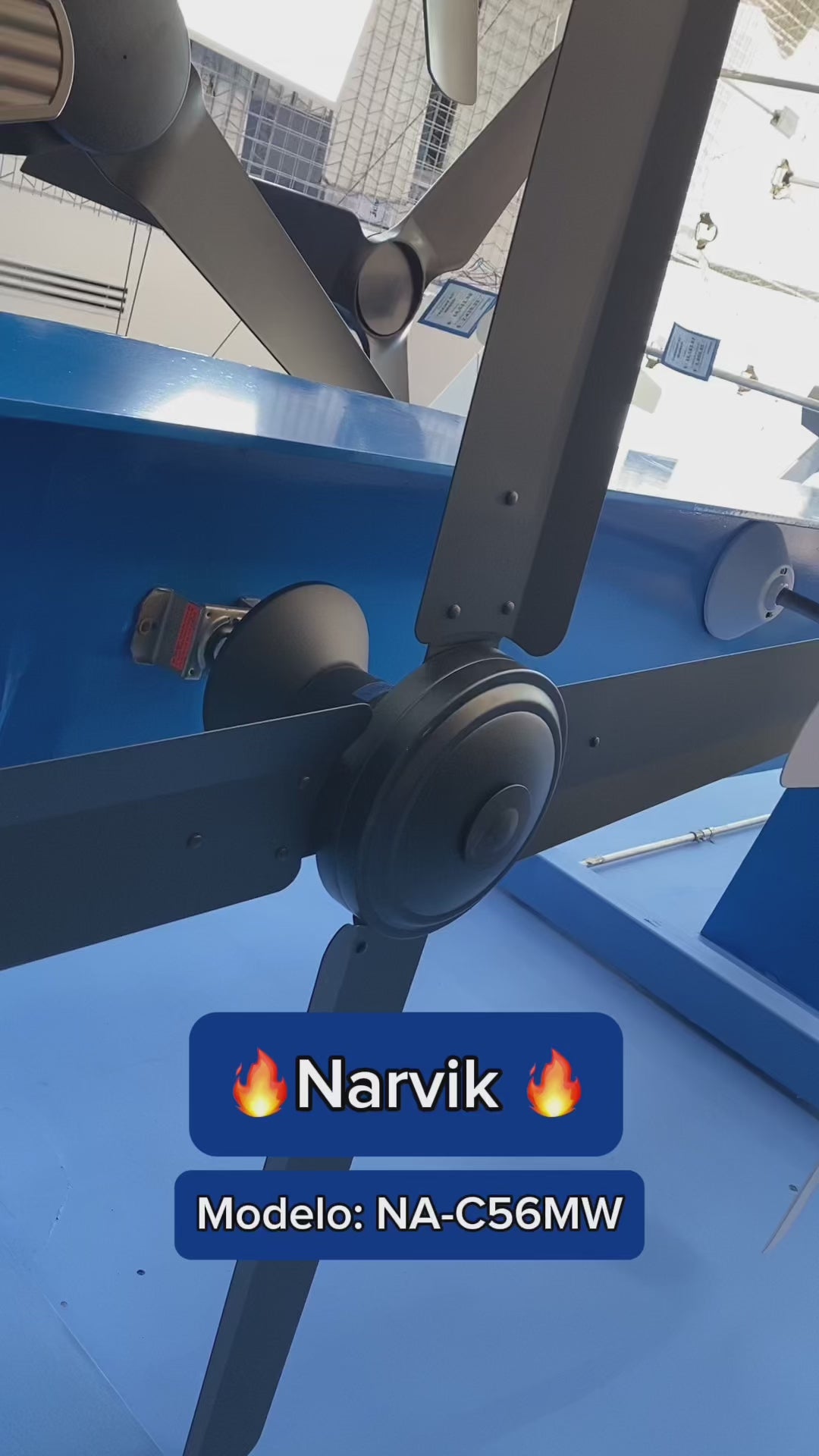 NarvikAir Ventilador de Techo Industrial de 56"