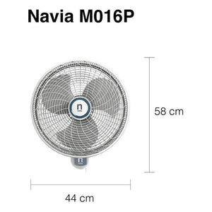 Ventilador de Pared | M016P | 16 pulgadas | Potente | Blanco / Gris - LuzDeco