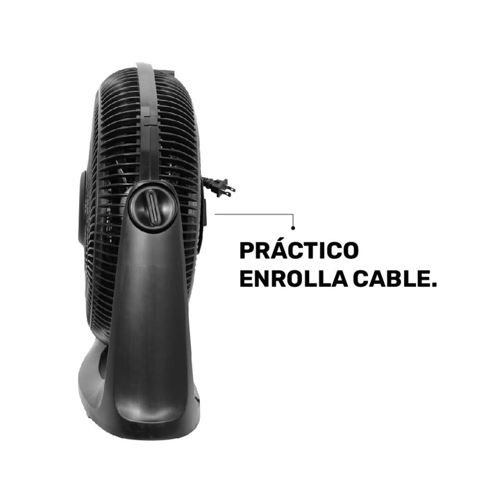 Enrolla cable integrado: Mantén tu espacio ordenado con el práctico sistema de almacenamiento del cable.