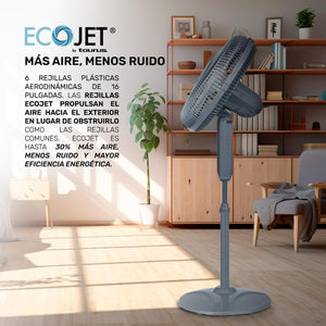 Rejilla plástica aerodinámica: Diseño de 16 pulgadas que maximiza el rendimiento y eficiencia del ventilador.