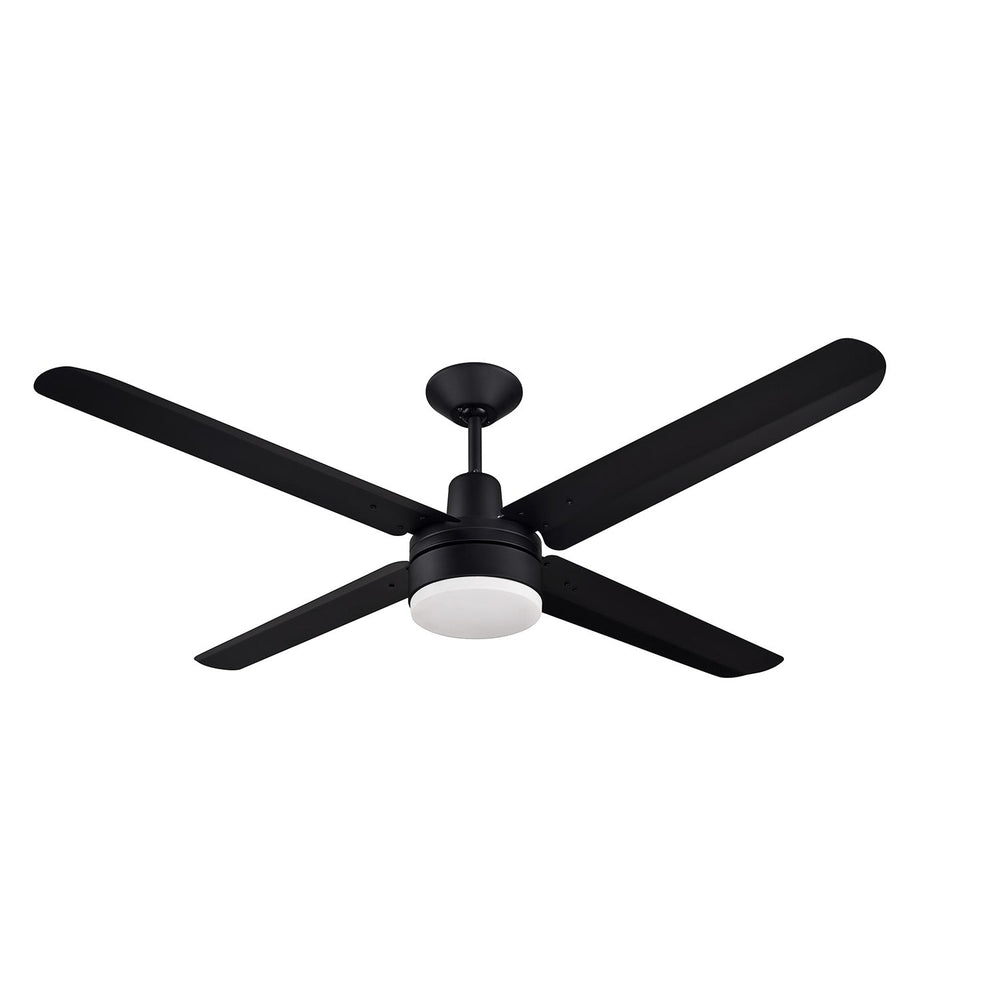 Ventilador de techo industrial NarvikAir 56" con luz LED CCT ajustable para naves y talleres, color negro