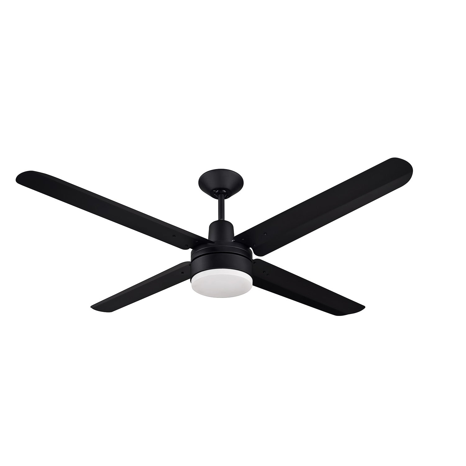 Ventilador de techo industrial NarvikAir 56" con luz LED CCT ajustable para naves y talleres, color negro