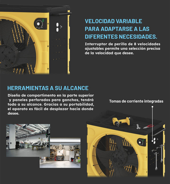 Mytek Ventilador Industrial Multifuncional 22’’, Modelo 3414