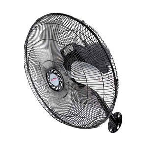 Base redonda de plástico resistente y mecanismo de ajuste de altura del ventilador pedestal Mytek 18" para estabilidad y adaptabilidad en cualquier espacio.