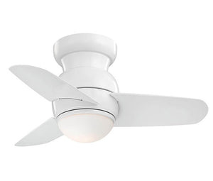 Spacesaver Ventilador de Techo Exterior Marca MinkaAire 26", 3 Aspas, Control de Pared, Con Luz LED - Ventiladores.com